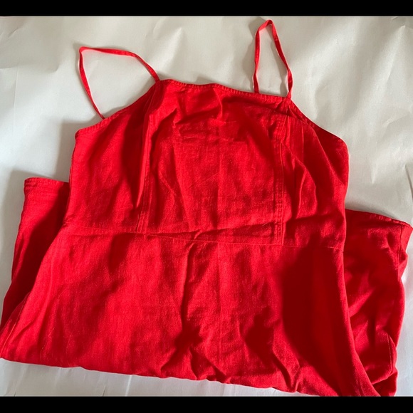 BP Red Linen Mini Dress - Picture 1 of 3